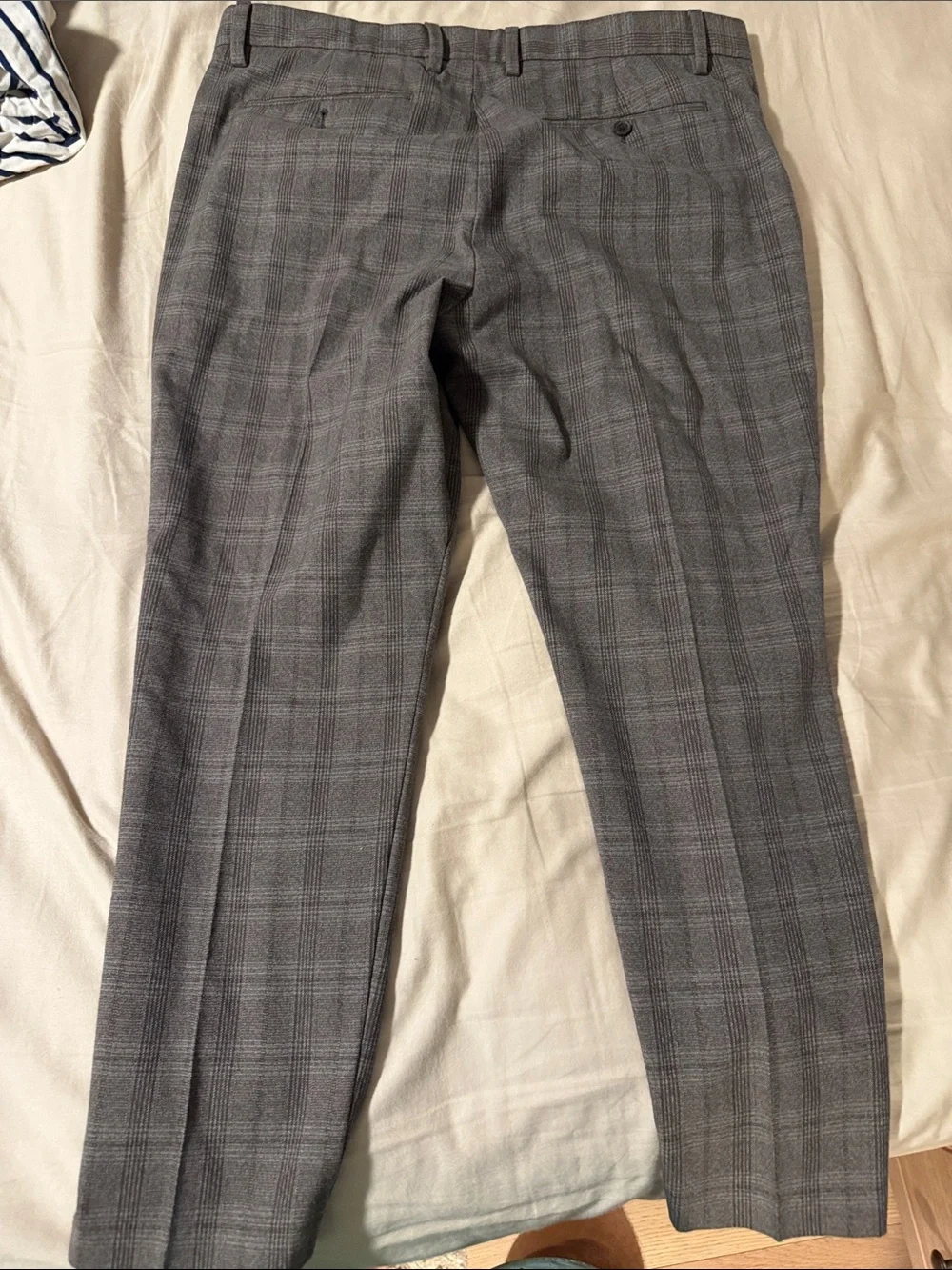 Banana Republic Gray Plaid Dress Pants